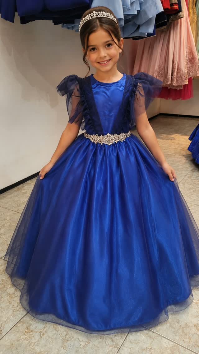 Vestido azul royal
